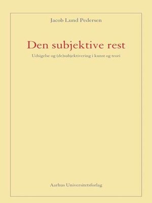 cover image of Den subjektive rest